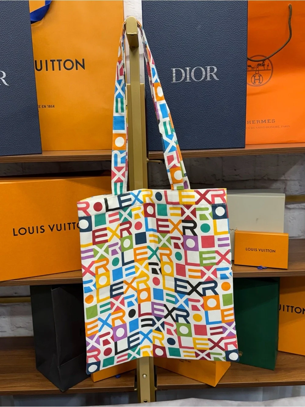 Rolex Multicolor Logo-Print Canvas Tote Watches & Wonders 2026